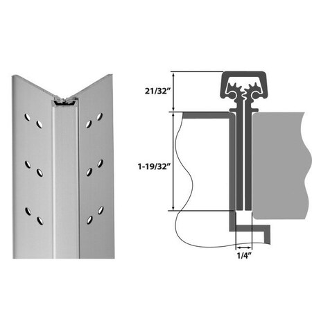 Strybuc Full Mortise Continuous Hinge 8-640BZ
